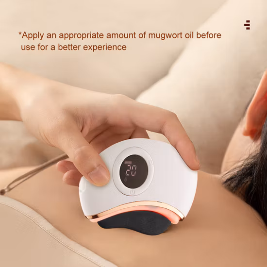 Masseur électrique Gua Sha pour le visage et le cou, outil de grattage Gua Sha