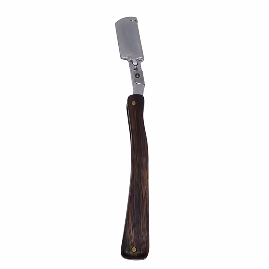 Lames de rechange pliantes en acier inoxydable, couteau de rasage, barbier droit, rasoir de barbier à bord unique